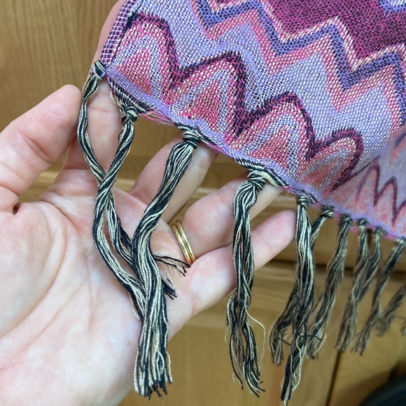 Multicolored scarf 72"L - Picture 2 of 4